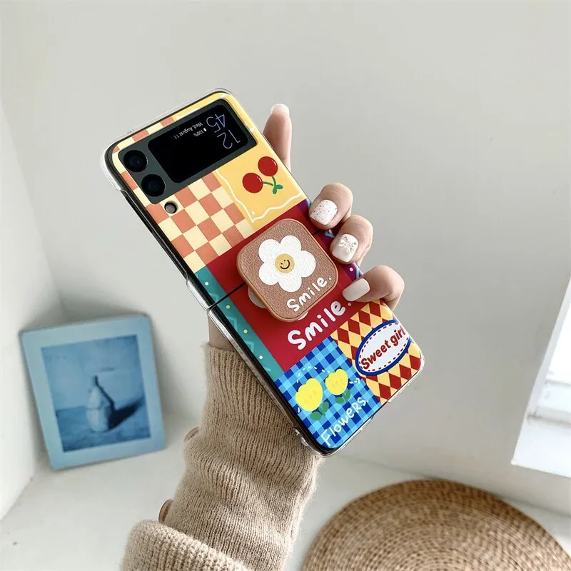 Cute Flower Samsung Galaxy Z Flip 4 3 Case