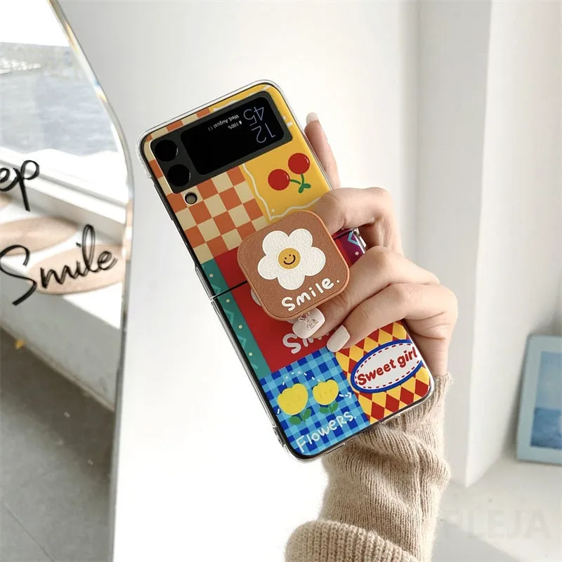 Cute Flower Samsung Galaxy Z Flip 4 3 Case