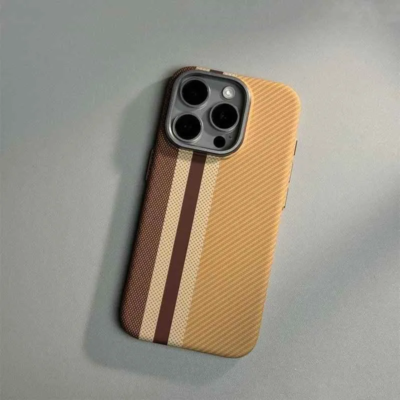 Cute Phone Cases for iPhone 12, 13, 14, 15, and Pro Max models - Carbon Fibre Hard PC Armor Cover - TSP200