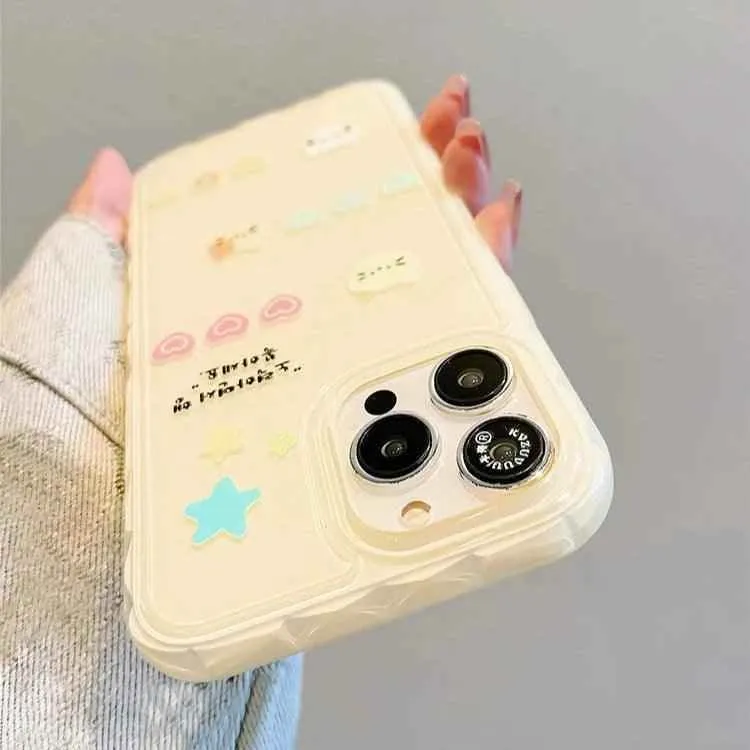 Cute Phone Cases for iPhone 13, 14, and 15 Pro Max - Candy Color Rabbit Cat Cartoon Soft Cover - TSP216