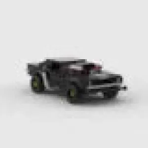 Cyberpunk Charger: Dodge Challenger Building Blocks