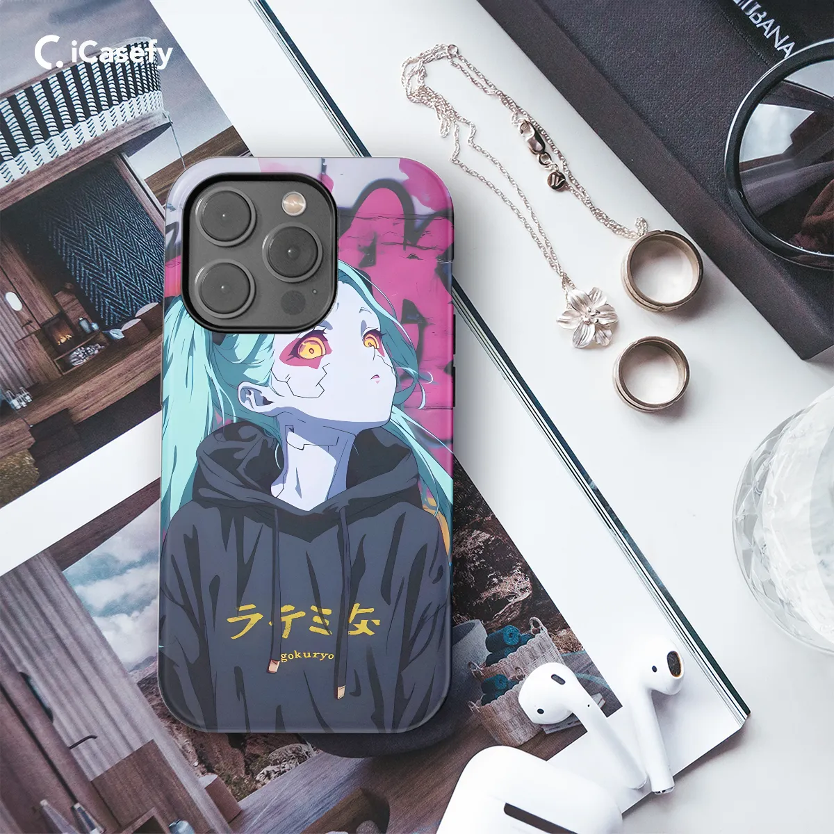 Cyberpunk Edgerunners Anime Rebecca Phone Case iPhone Samsung Cover Pixel 689
