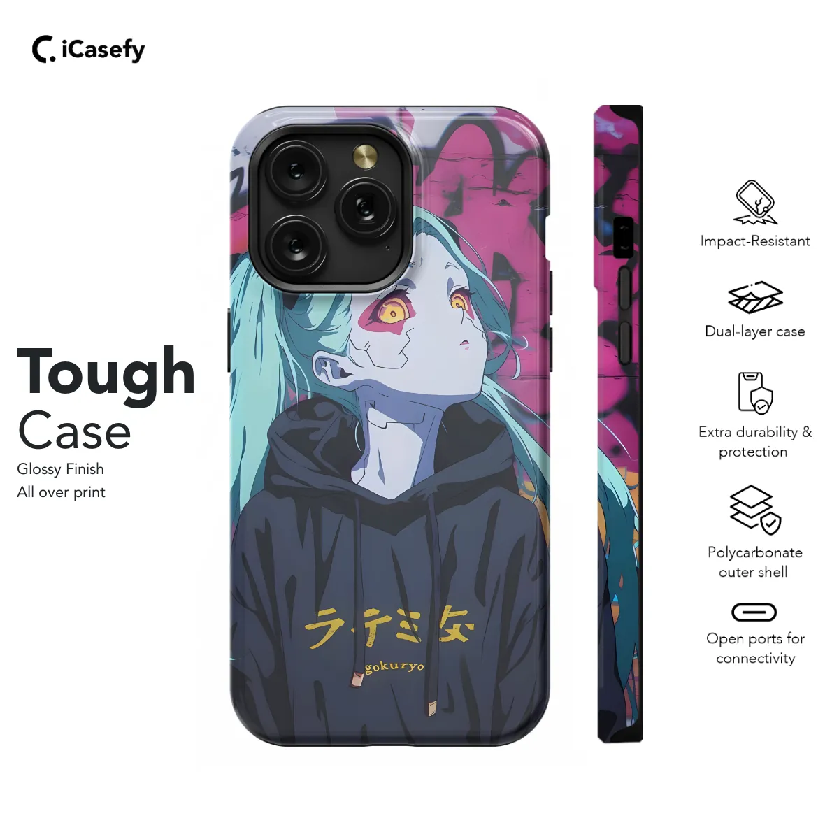 Cyberpunk Edgerunners Anime Rebecca Phone Case iPhone Samsung Cover Pixel 689