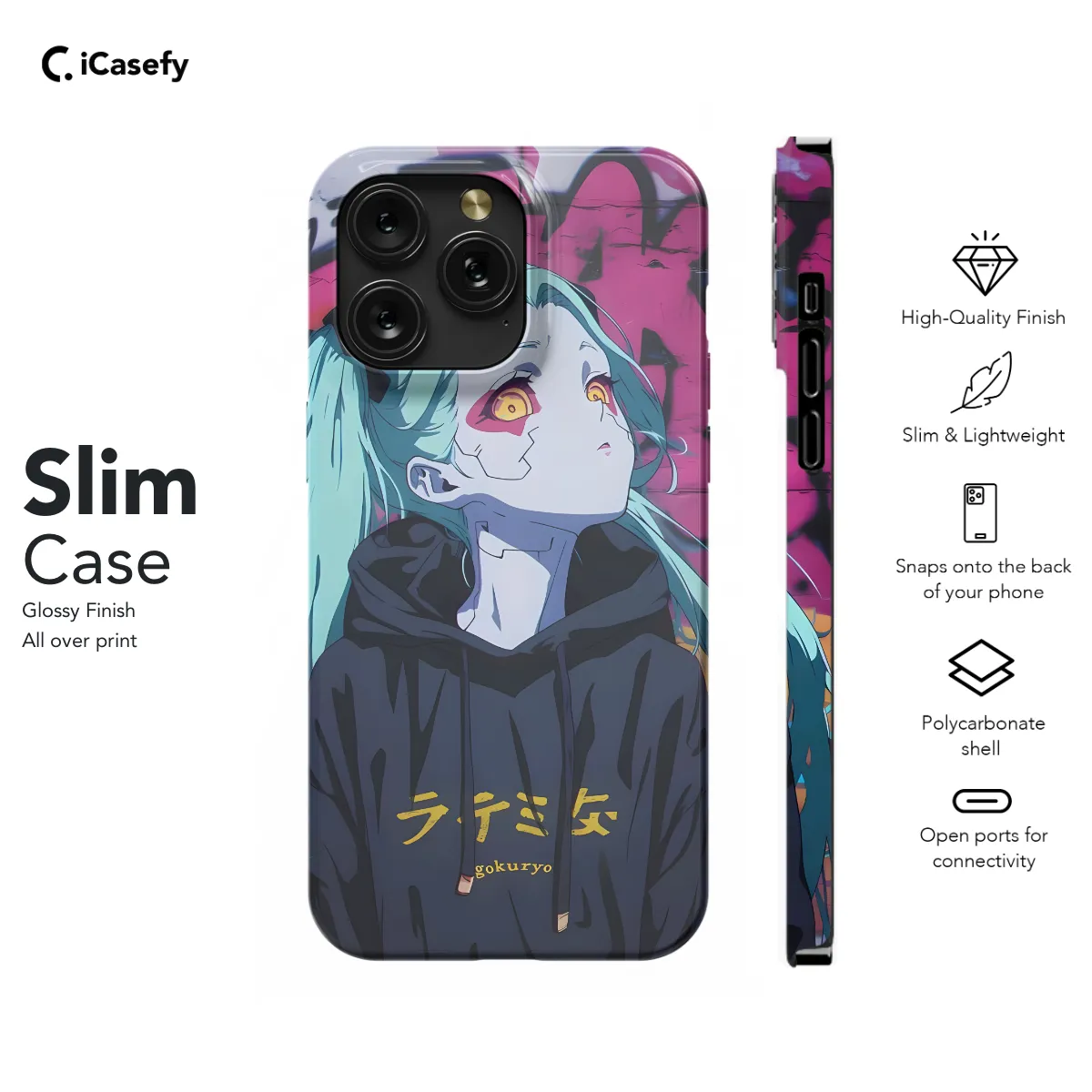 Cyberpunk Edgerunners Anime Rebecca Phone Case iPhone Samsung Cover Pixel 689