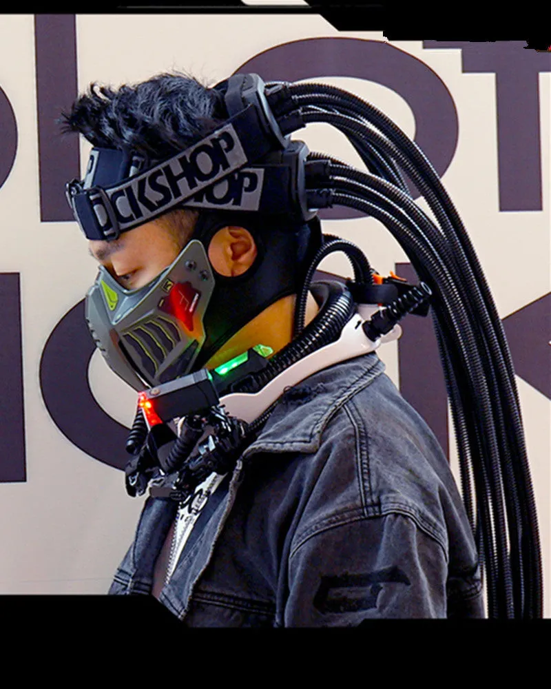 Cyberpunk Hero Half Face Mask