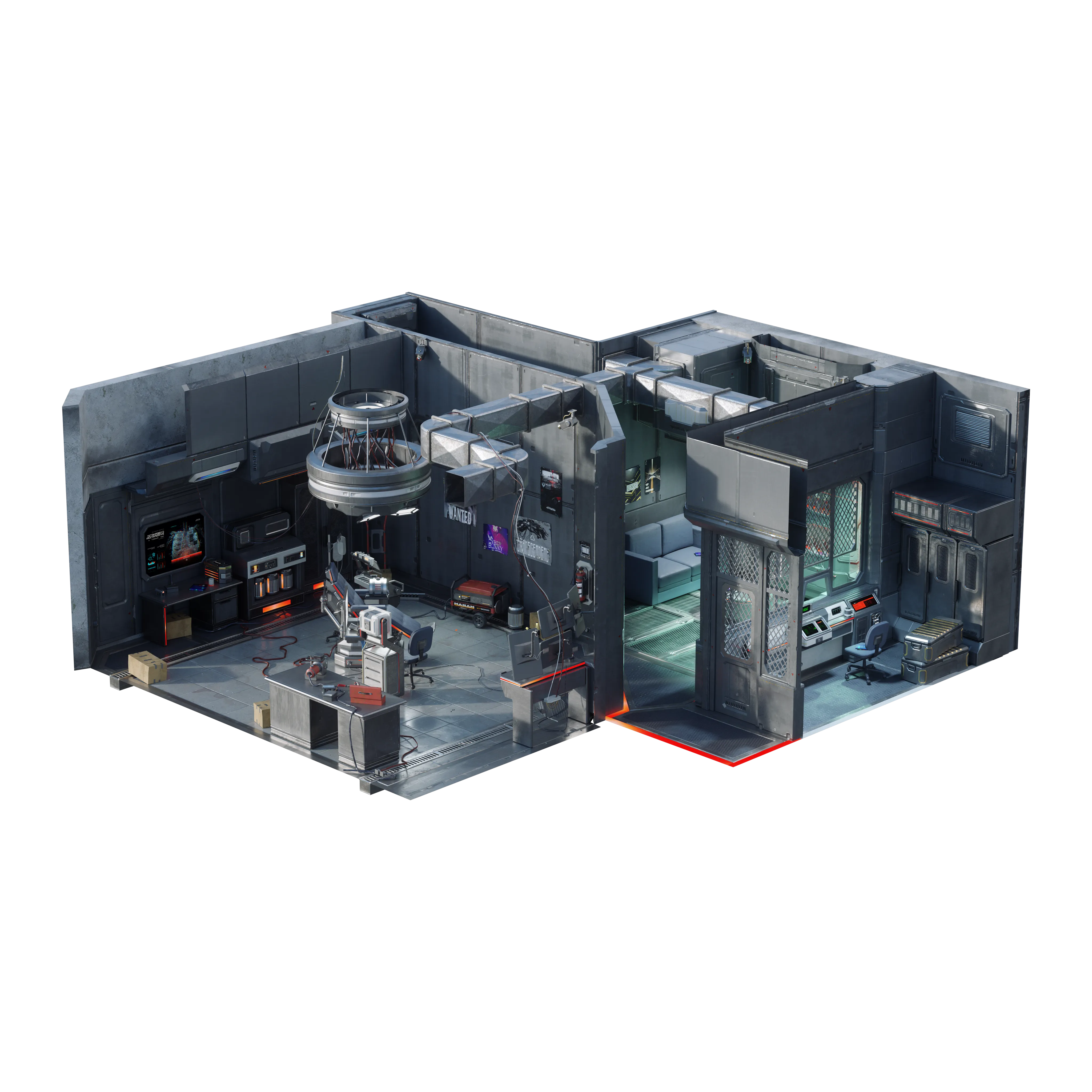 CyberPunk Interiors