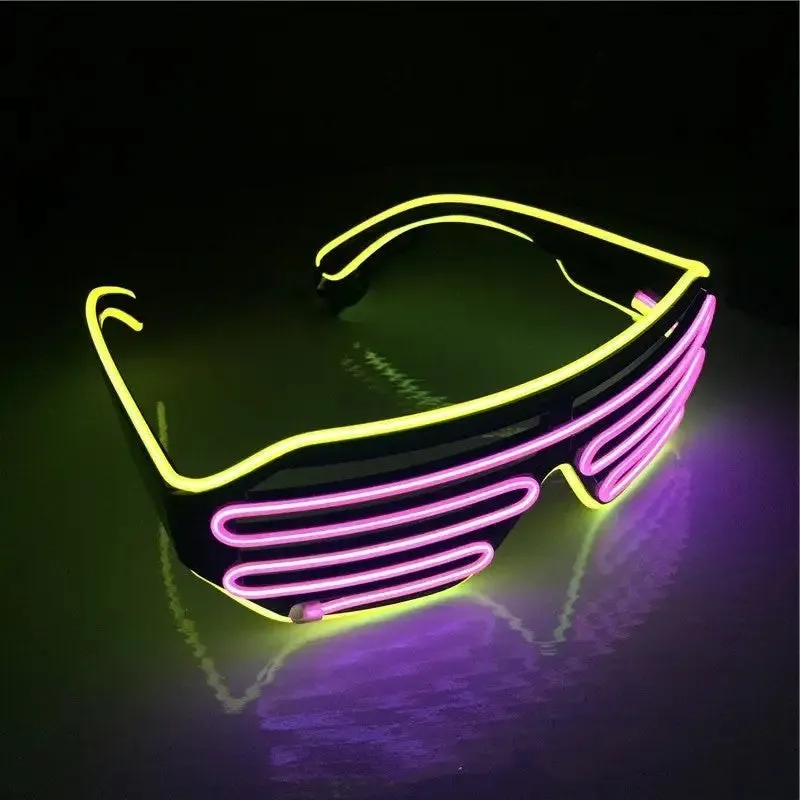 Cyberpunk LED Bi-color Visor Glasses