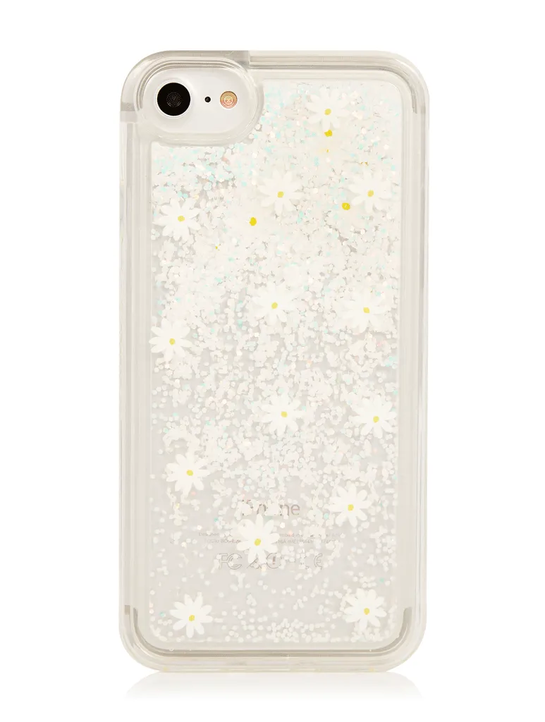 Daisy Liquid Glitter Case