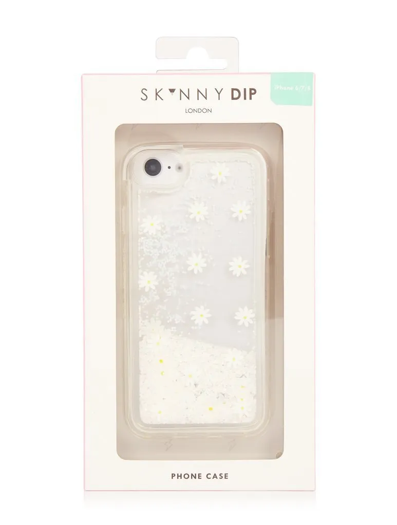 Daisy Liquid Glitter Case