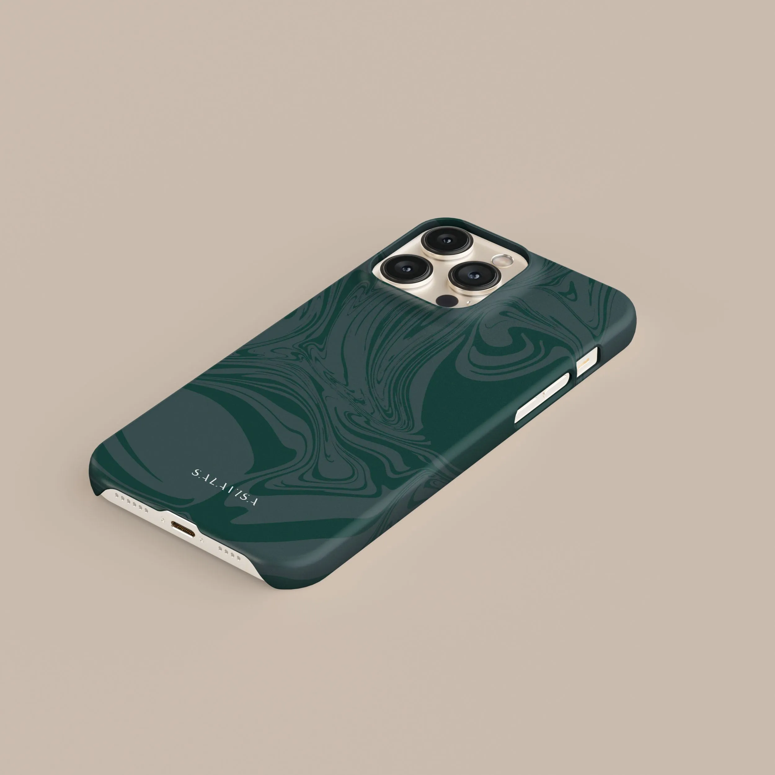 Dark Green Swirl Phone Case