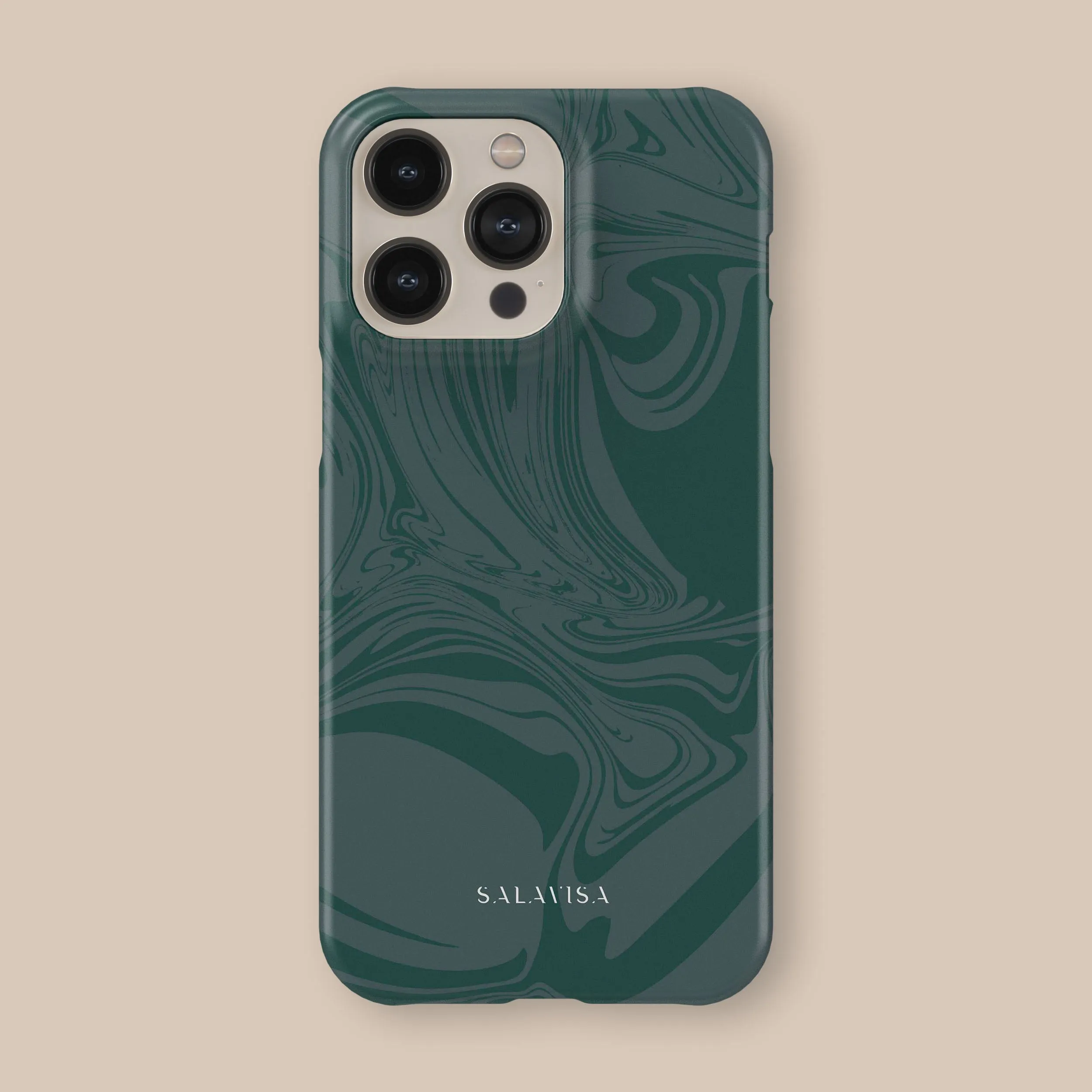 Dark Green Swirl Phone Case