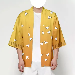 Demon Slayer - Kimetsu no Yaiba - Zenitsu Agatsuma Haori kimono Jacket - OG - Cosplay