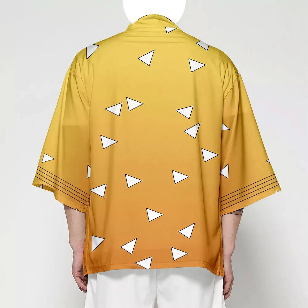 Demon Slayer - Kimetsu no Yaiba - Zenitsu Agatsuma Haori kimono Jacket - OG - Cosplay