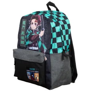 Demon Slayer Tanjiro Kamado Kimono Checker Character Backpack