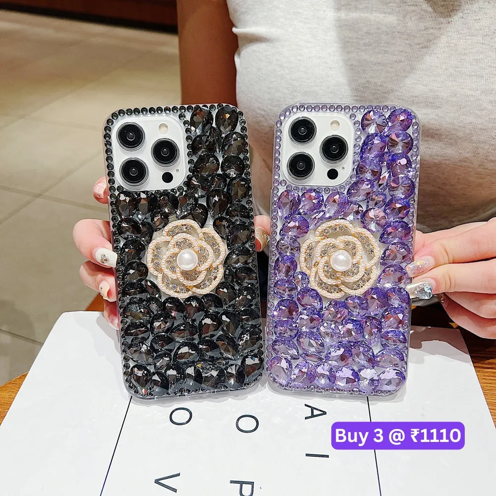 Diamond Flower TPU (Soft) | PC (Hard) Case - OnePlus Nord CE 3 Lite