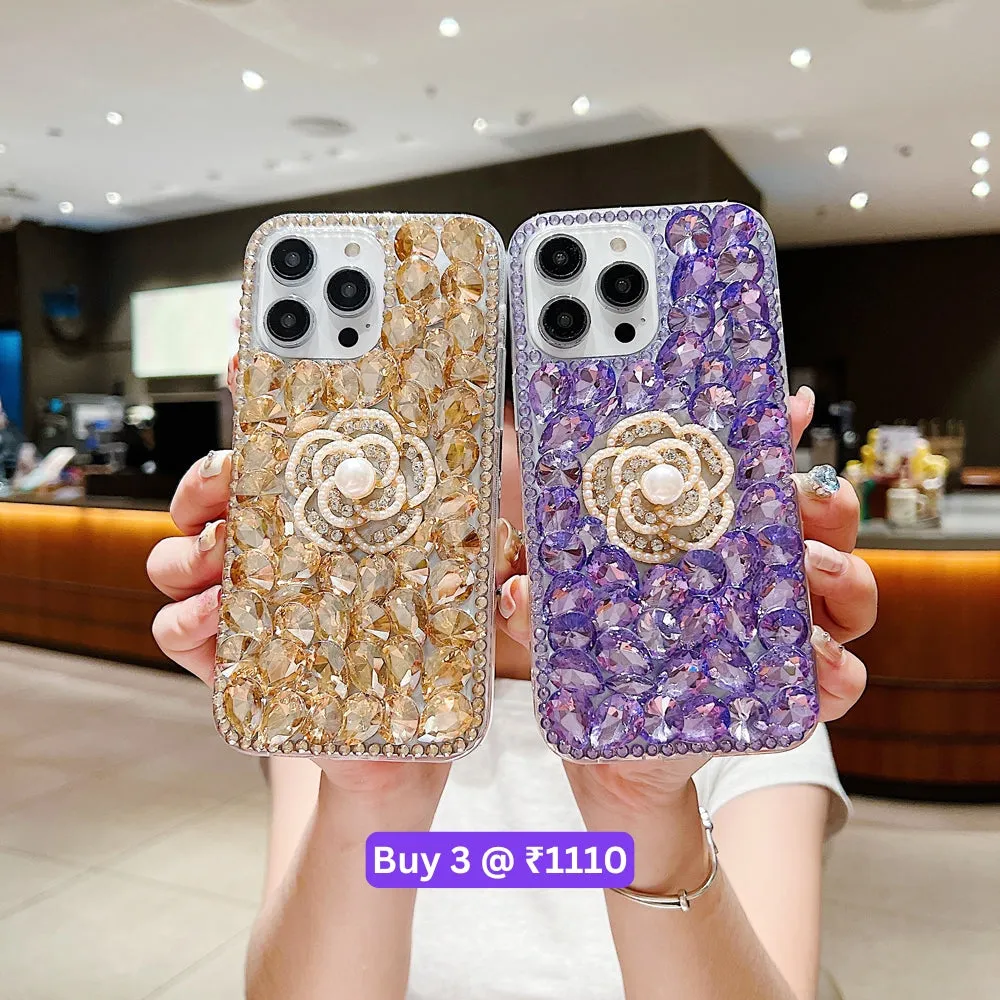 Diamond Flower TPU (Soft) | PC (Hard) Case - OnePlus Nord CE 3 Lite