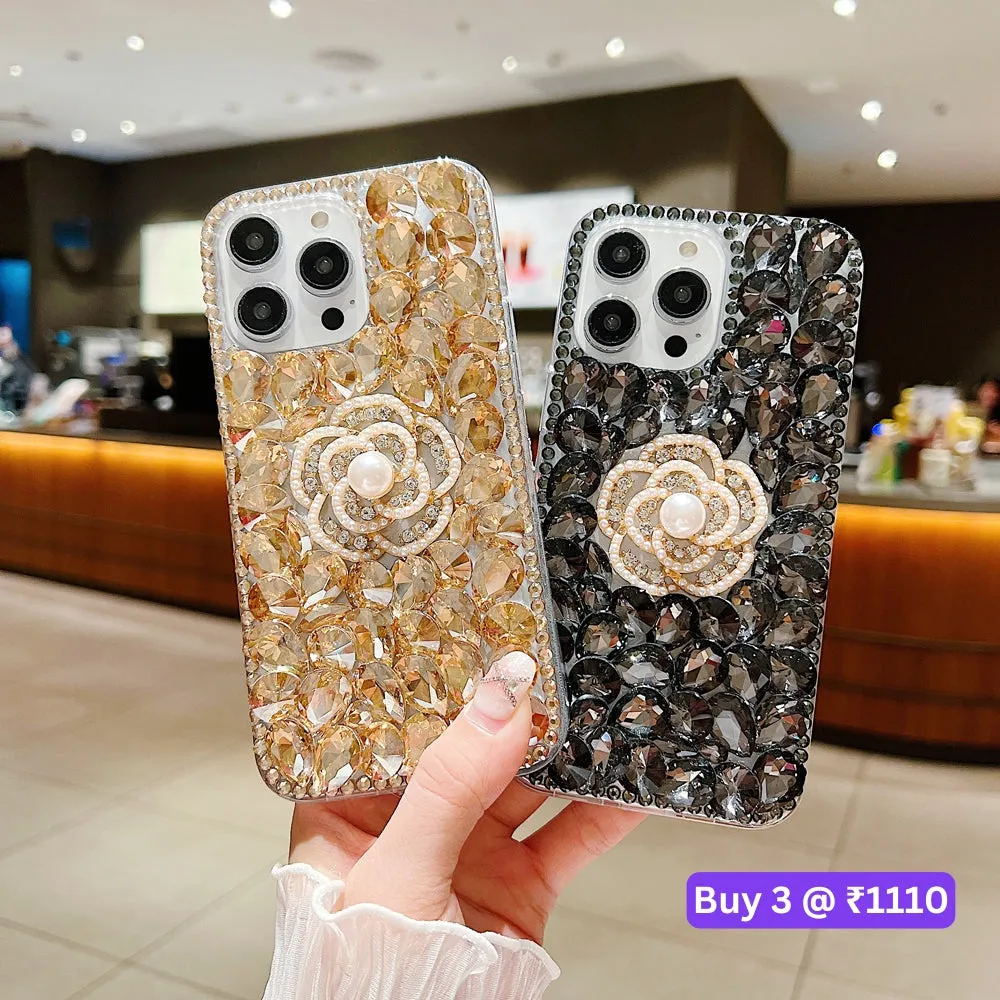 Diamond Flower TPU (Soft) | PC (Hard) Case - OnePlus Nord CE 3 Lite