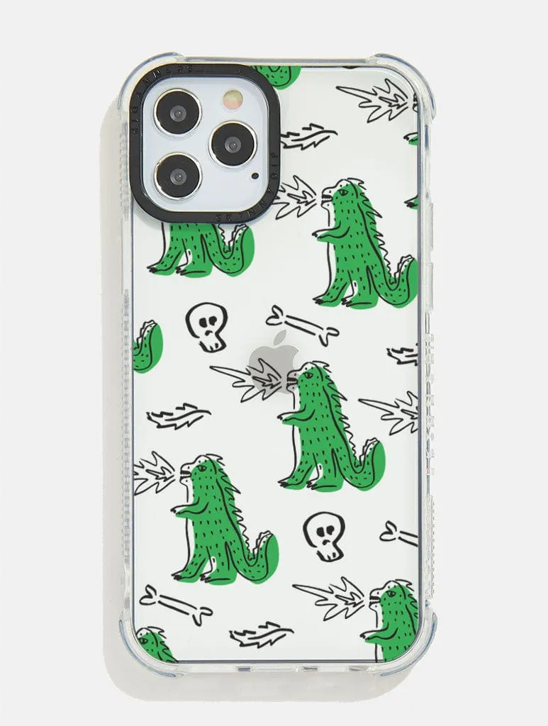 Dino Doodle Shock iPhone Case