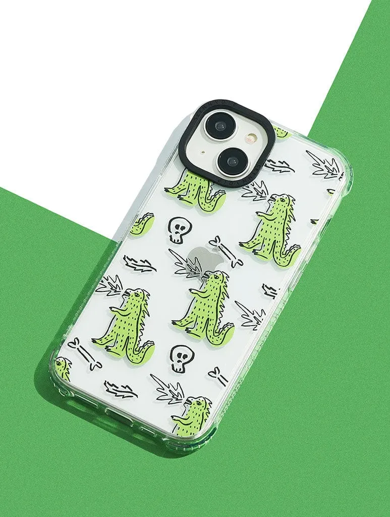 Dino Doodle Shock iPhone Case