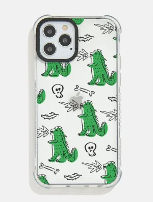 Dino Doodle Shock iPhone Case