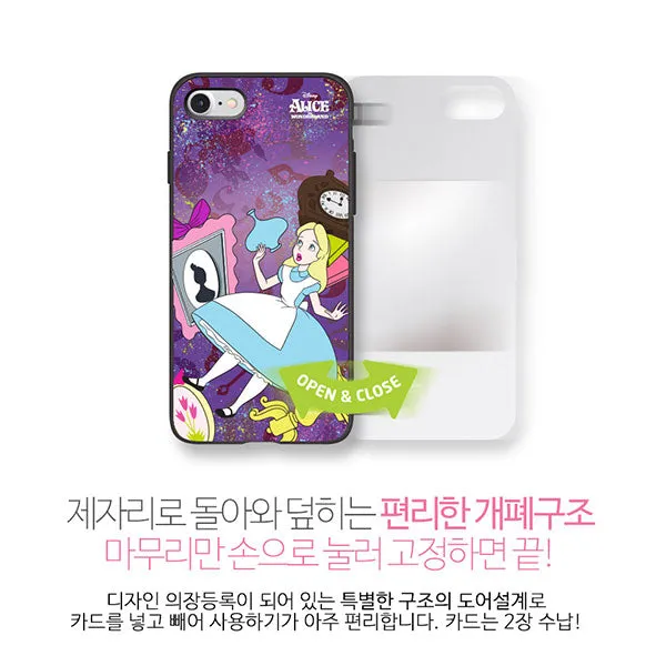 Disney Alice in Wonderland Time Travel Amazing Mirror Card iPhone Case