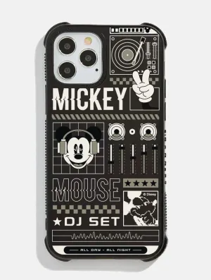 Disney Mickey Mouse DJ Black Shock iPhone Case