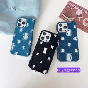 Distressed Denim Fashion Jeans Case - iPhone 13