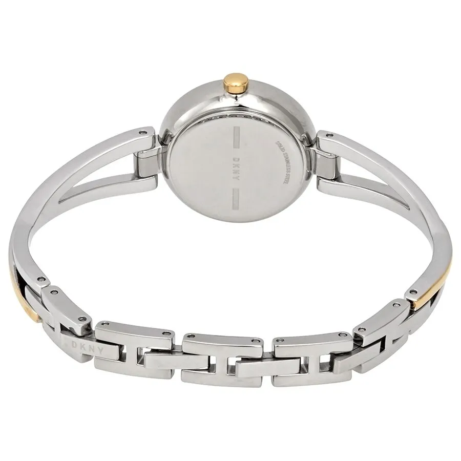 DKNY Crosswalk Quartz Silver Dial Two-tone Ladies Watch NY2790
