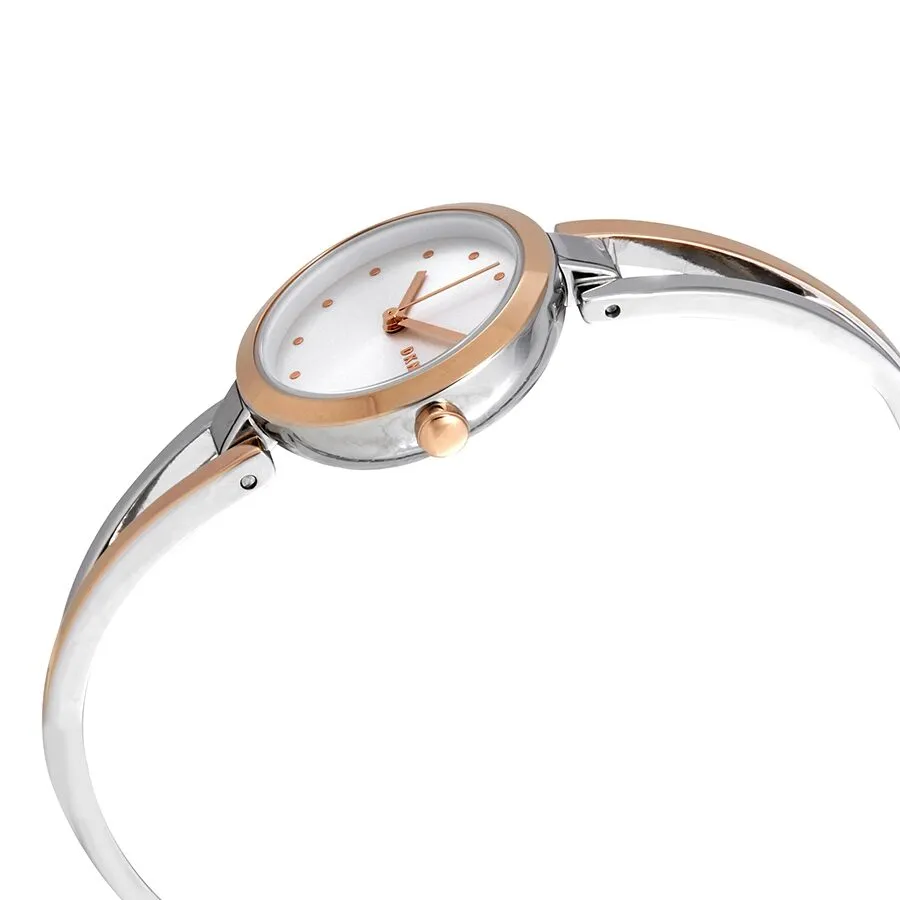 DKNY Crosswalk Quartz Silver Dial Two-tone Ladies Watch NY2791