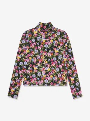 Dolce & Gabbana Girls Floral Print Top in Multicolour