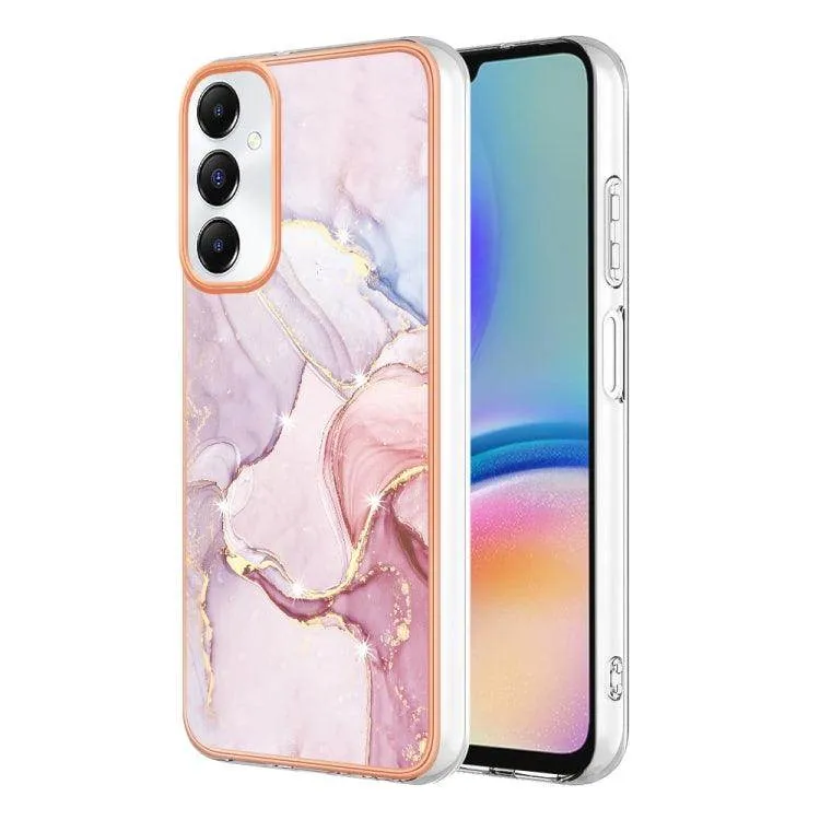 Dual-Sided Electroplated Marble IMD Phone Case for Samsung Galaxy A05s, Series 2