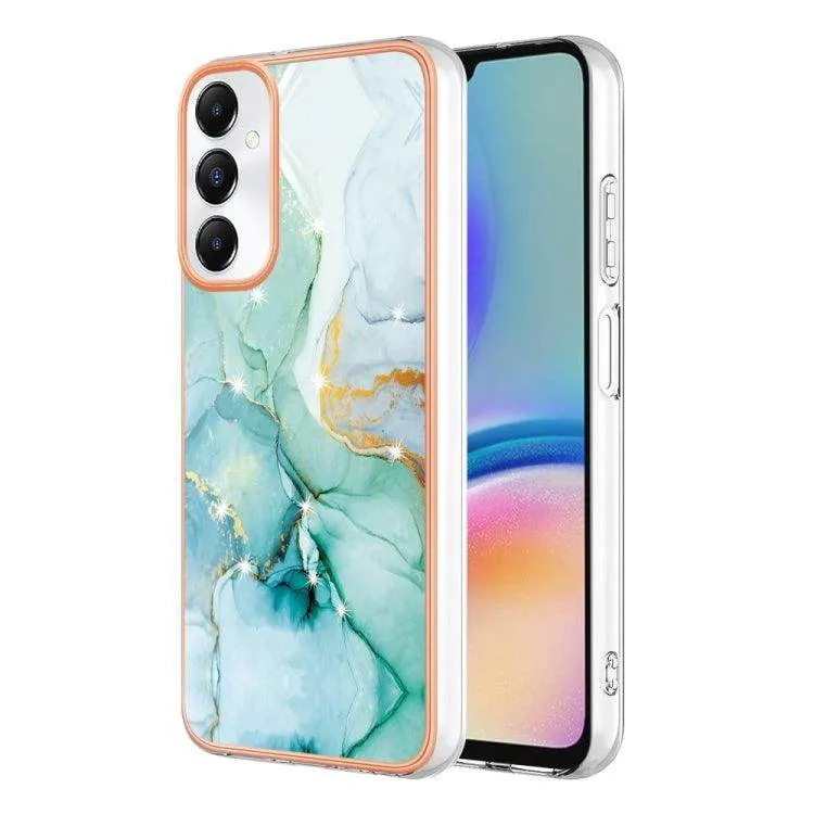 Dual-Sided Electroplated Marble IMD Phone Case for Samsung Galaxy A05s, Series 2