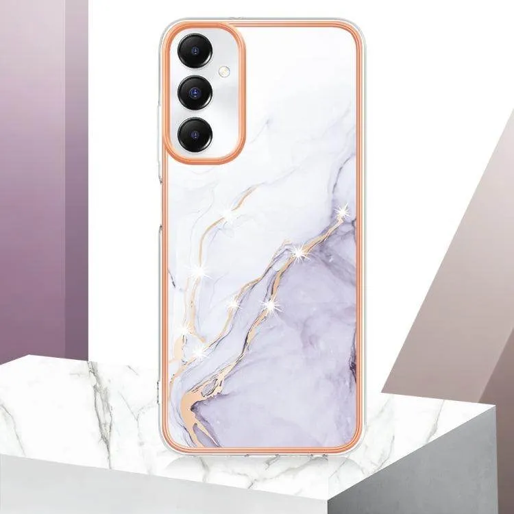 Dual-Sided Electroplated Marble IMD Phone Case for Samsung Galaxy A05s, Series 2