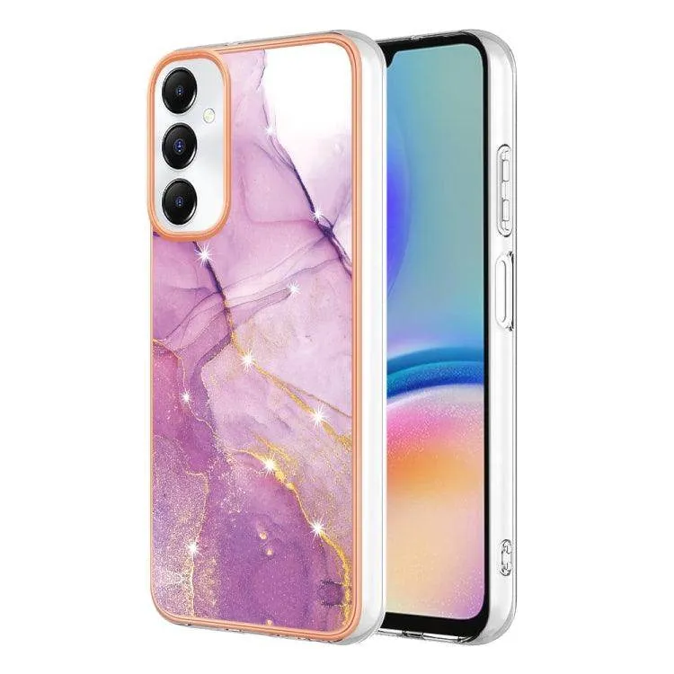 Dual-Sided Electroplated Marble IMD Phone Case for Samsung Galaxy A05s, Series 2