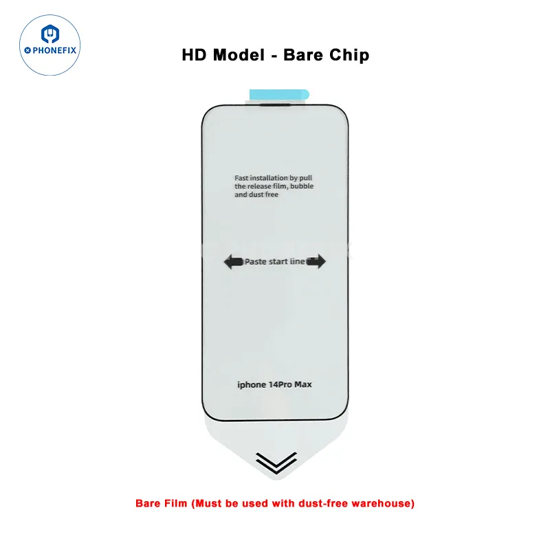 Dust-free Cabin Tempered Film Screen Protector For iPhone 12-15PM