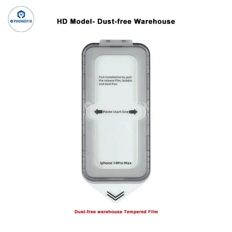 Dust-free Cabin Tempered Film Screen Protector For iPhone 12-15PM