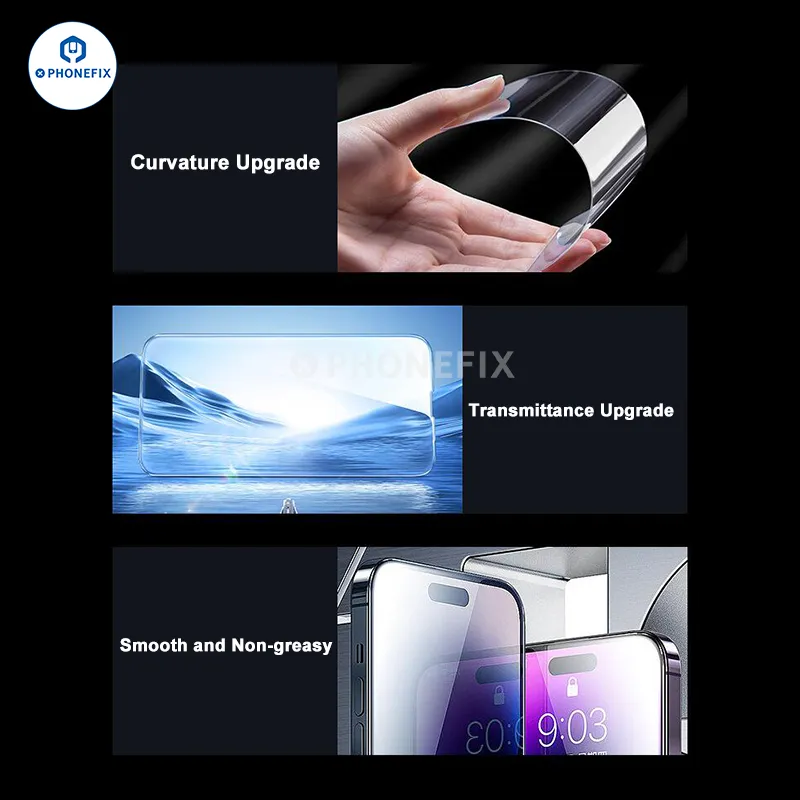 Dust-free Cabin Tempered Film Screen Protector For iPhone 12-15PM