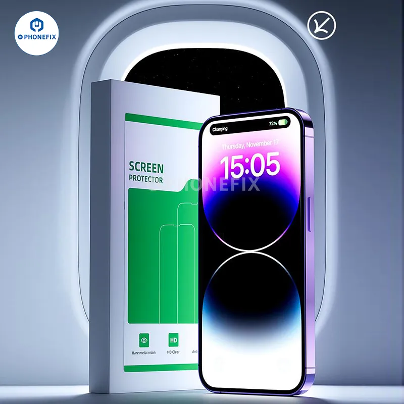 Dust-free Cabin Tempered Film Screen Protector For iPhone 12-15PM