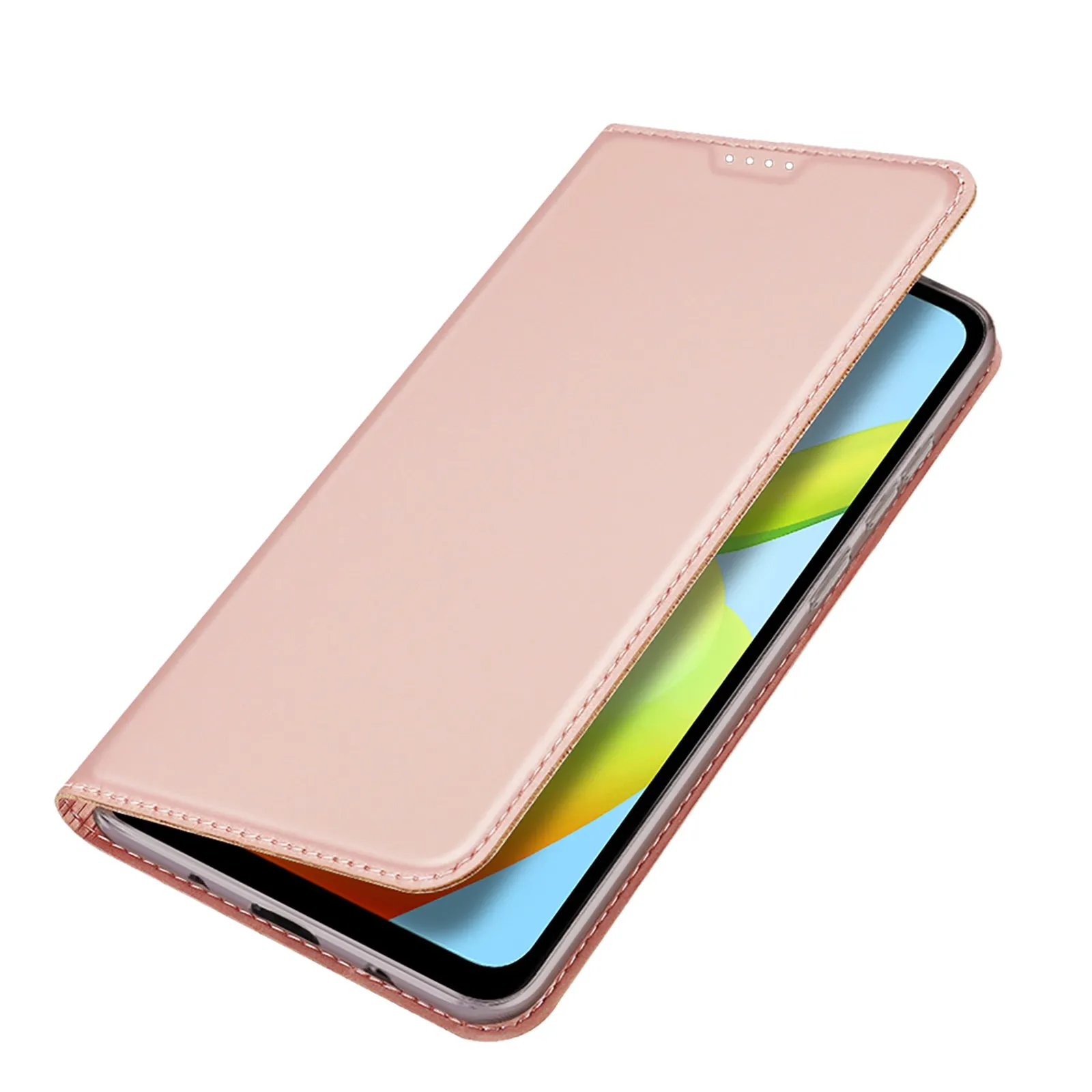 DUX DUCIS Skin Pro Faux Leather Wallet Flip Case for Xiaomi Redmi A1  (Plus) - Rose Gold