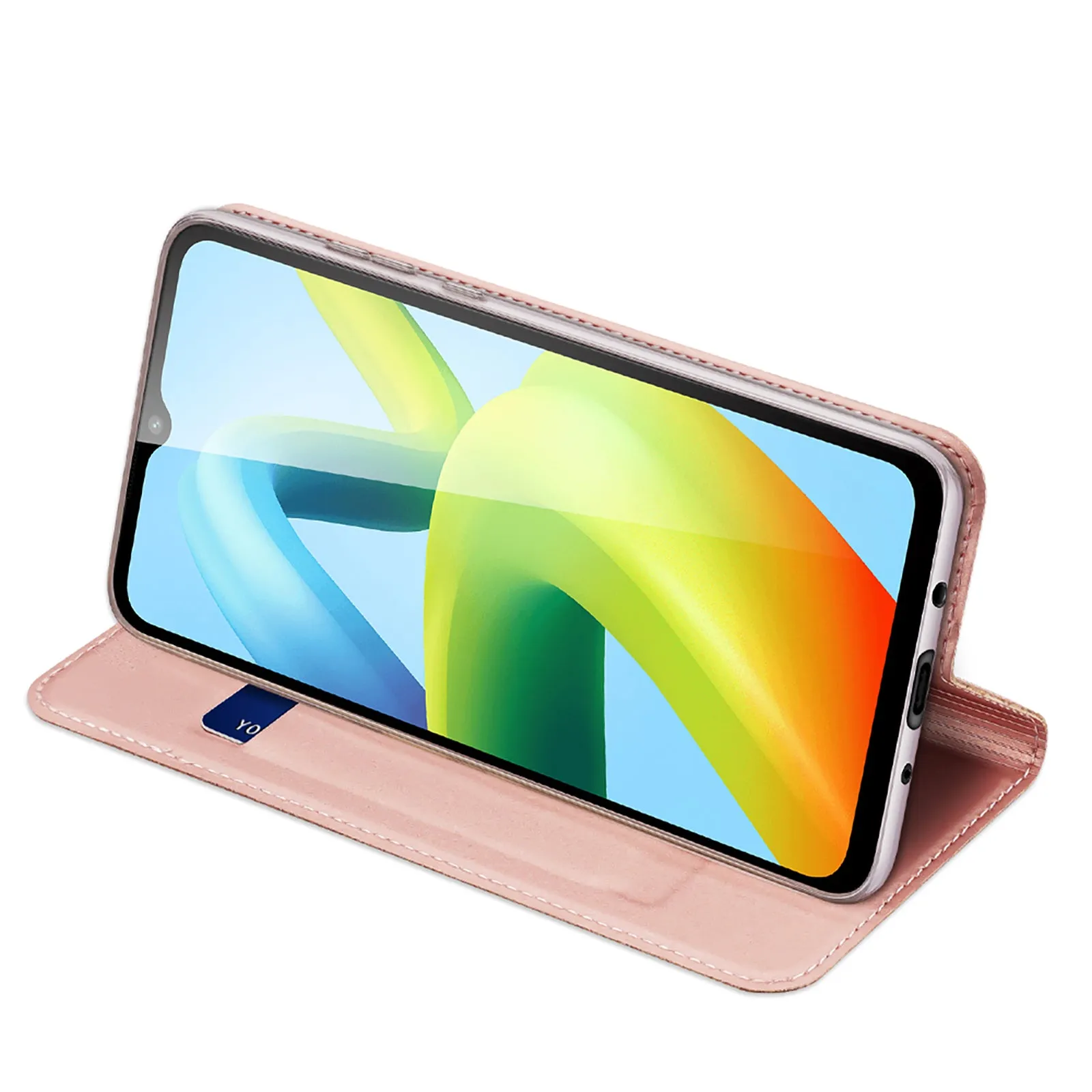 DUX DUCIS Skin Pro Faux Leather Wallet Flip Case for Xiaomi Redmi A1  (Plus) - Rose Gold