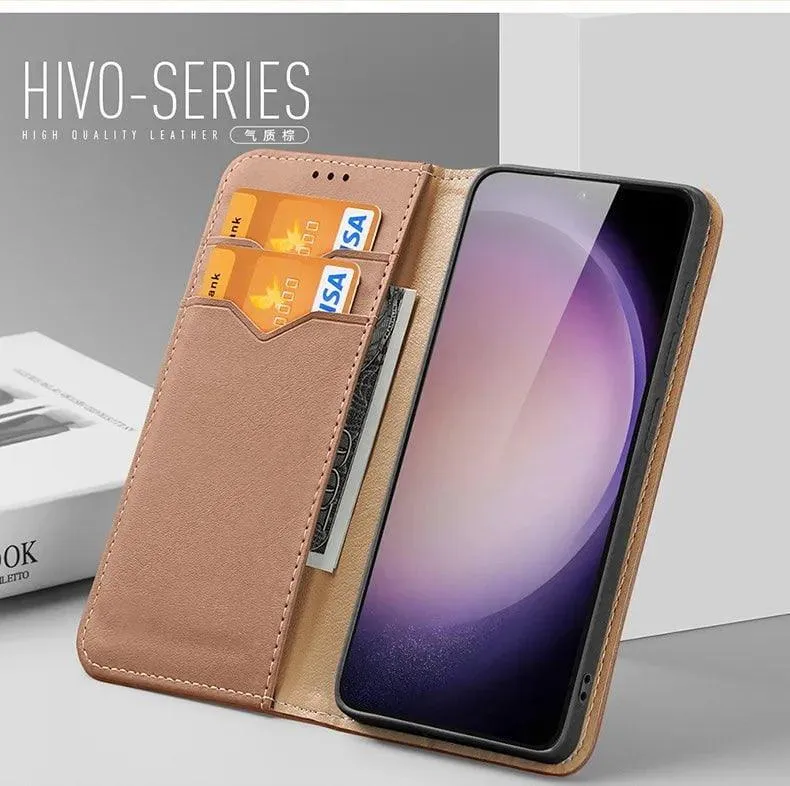 DuxDucis Galaxy S24 Ultra Real Leather Wallet