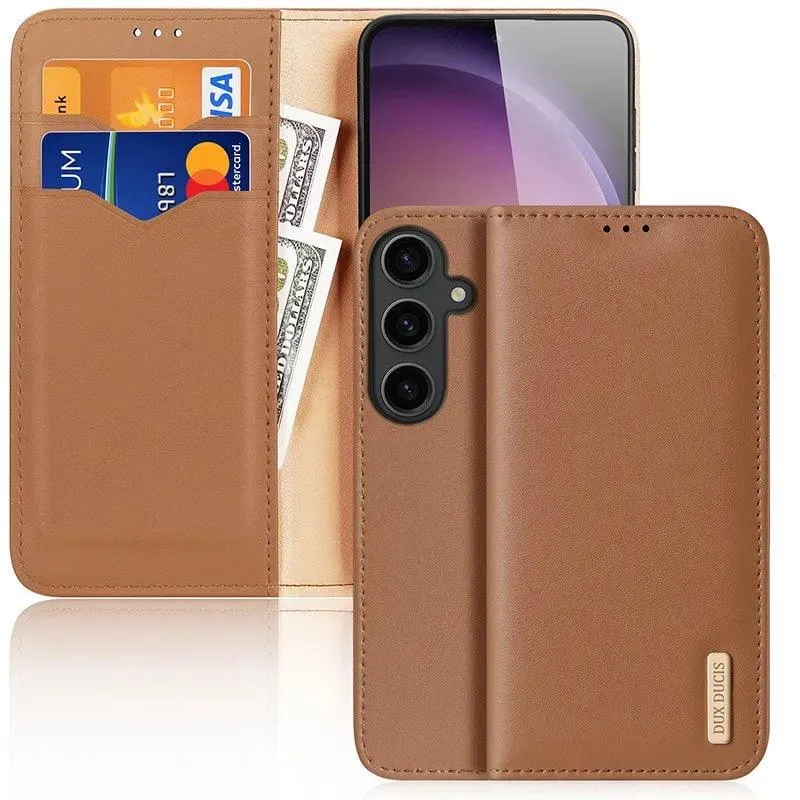 DuxDucis Galaxy S24 Ultra Real Leather Wallet