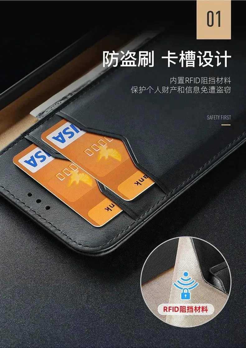 DuxDucis Galaxy S24 Ultra Real Leather Wallet