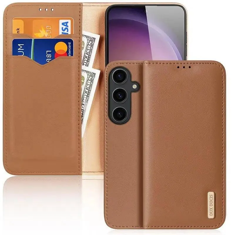 DuxDucis Galaxy S24 Ultra Real Leather Wallet