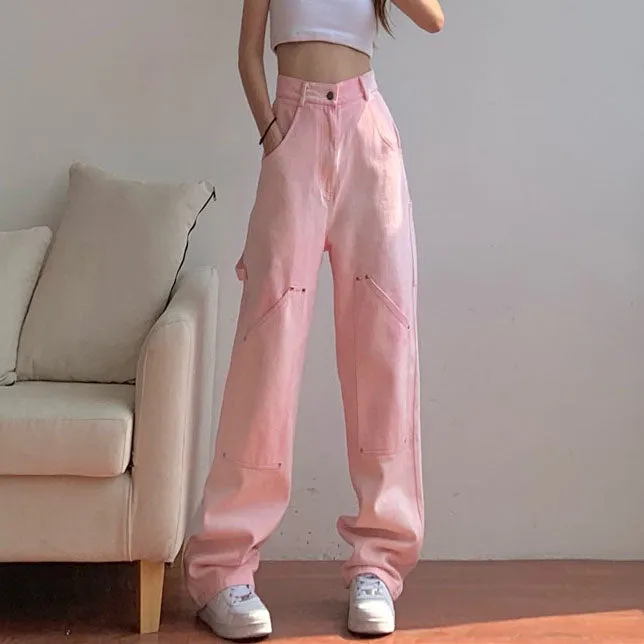 Egirl Pink Street Loose Pants SD01316