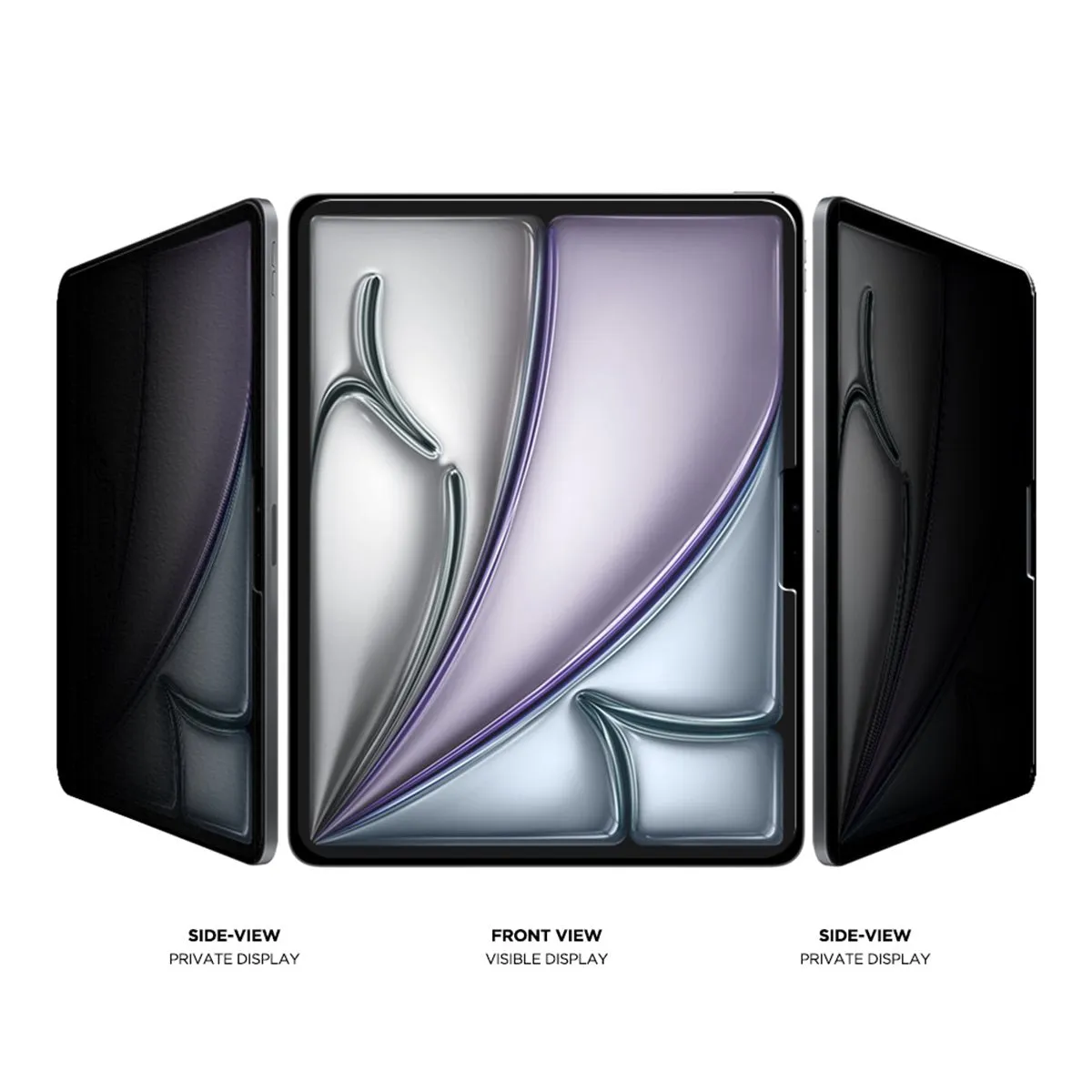 Eiger - iPad Air 13" (2024) Mountain Black Privacy 2.5D Armored Glass Screen Protector Case Friendly (EGMSP00265)
