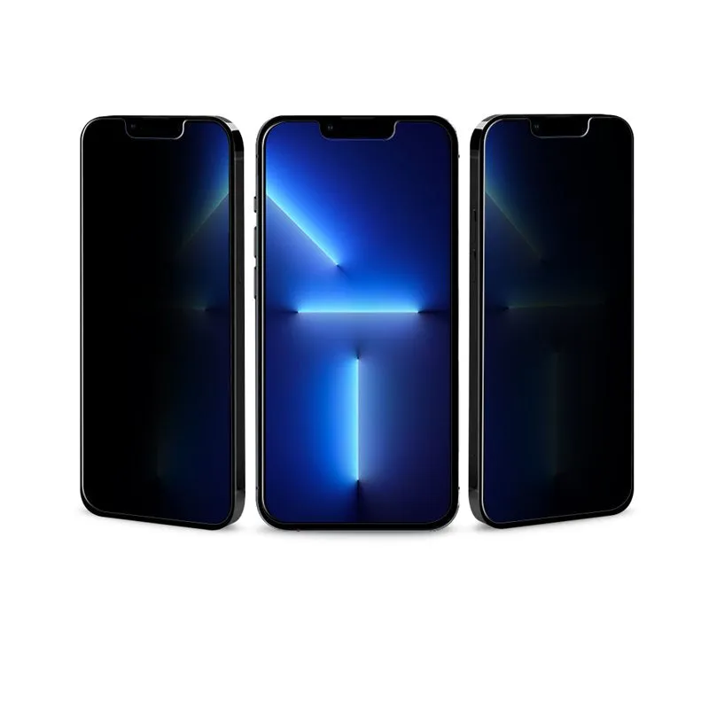 Eiger - iPhone 14 / iPhone 13 / 13 Pro Mountain Black Privacy 2.5D Armored Glass Screen Protector Case Friendly (EGMSP00198)