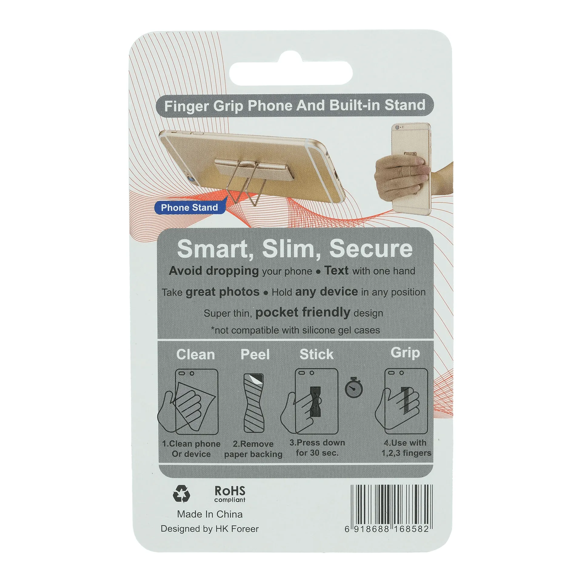 Elastic Strap Phone Holder CPS-002-GGS-015