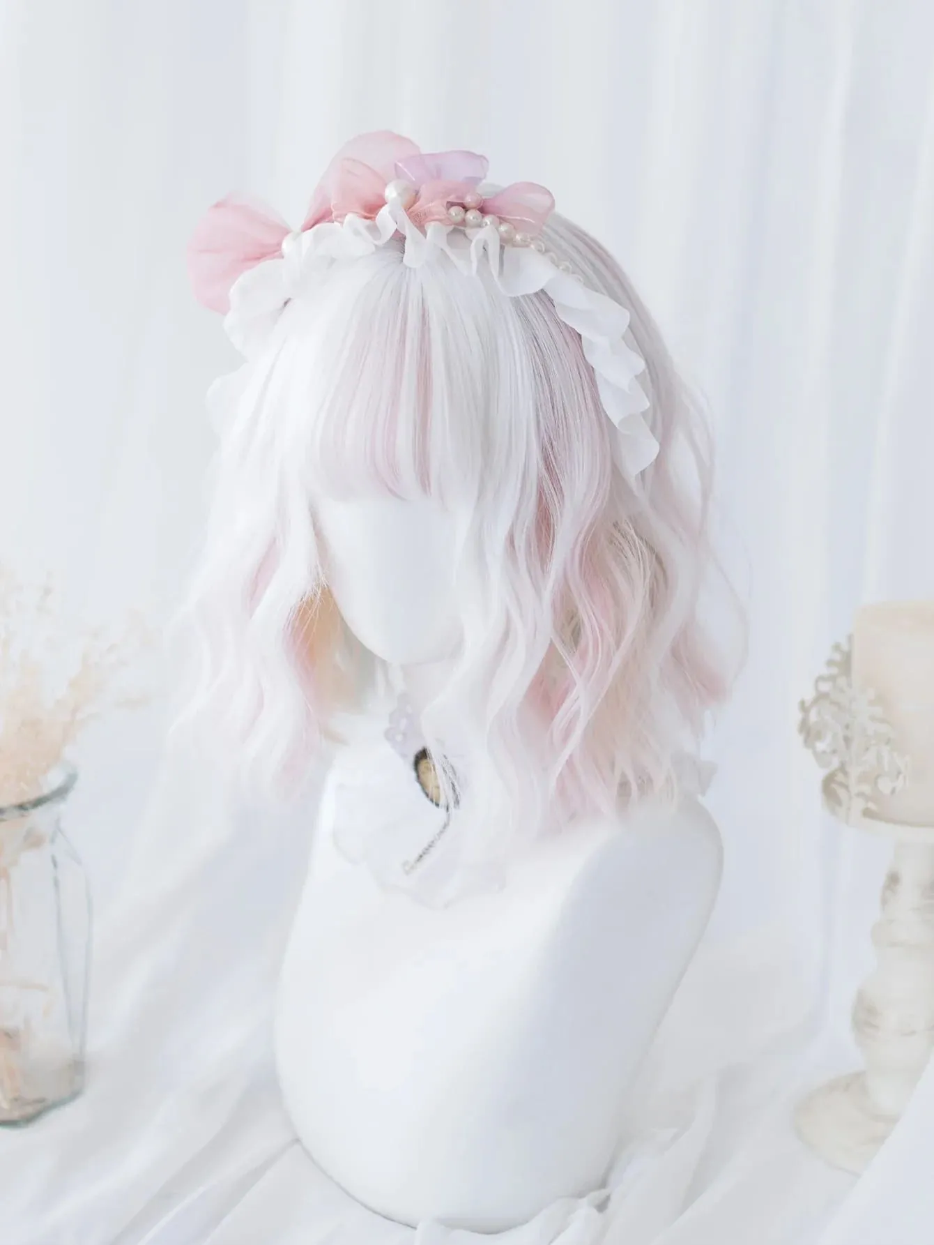 Elegant Watercolor Short Bob Wig