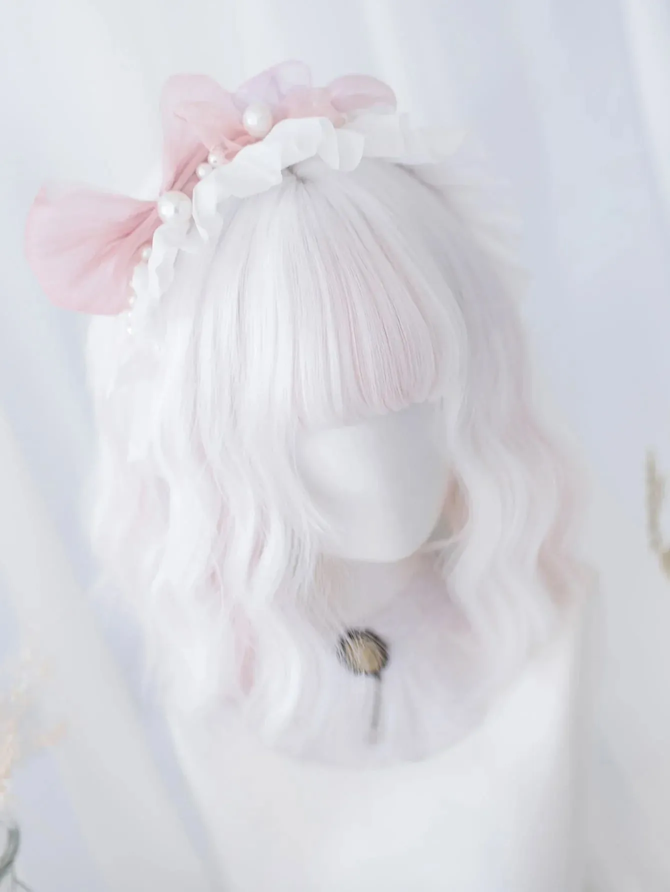 Elegant Watercolor Short Bob Wig